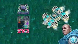 3V2. BLUE PLAYER NOOB.ART OF WAR3.@BLOODRAGE1999
