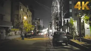 [4K HDR] A Night Walk in  HYDERABAD-NDIA
