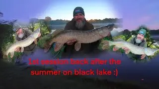 Back on black lake after the summer to find the pike, pike fishing uk, epic first session 