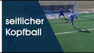 Seitlicher Kopfball - Fu&szlig;balltraining am Deutschen Fu&szlig;ball Internat