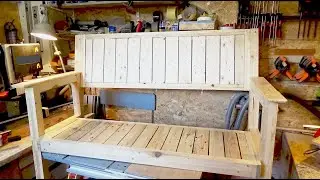 Kann man eine Gartenbank NUR aus Palettenholz selber bauen?