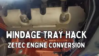 How i fitted a windage tray to the popular zetec engine conversion without the hard to find bolts.