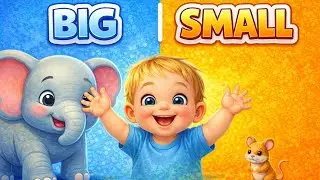 Big vs Small 🐘🐭 | Learning Sizes for Kids | lullakids