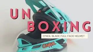 O&rsquo;neal Blade Polyacrylite full face helmet unboxing [mint/orange/black]