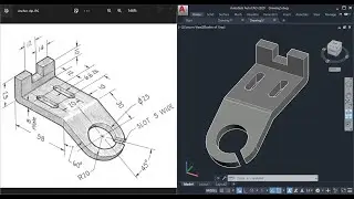 AutoCAD 3D: In just 17 Minutes, You Can Learn How To Make a 3D Drawing of An Anchor Clip in AutoCAD!