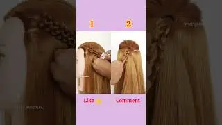 ✨&hearts;️Easy Diwali Special Hair style Girl #hairstyle #hairtutorial #shorts #diwali