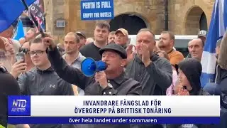 Invandrare f&auml;ngslad f&ouml;r &ouml;vergrepp p&aring; brittisk ton&aring;ring | NTD NYHETER
