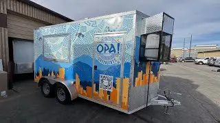 Greek food trailer| 14ft.foodtrailer for Denver CO| Zion Foodtrucks |Mile High custom Foodtrucks