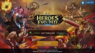 Heroes Evolved Login Difficulty NA