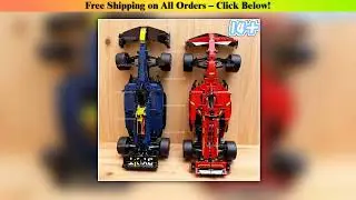 1361/1639PCS New Technical RB20 SF24 Racing Car Kits 1:8 Scale DIY Collectible Assembly Building