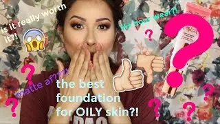 REVIEW AND WEAR TEST | TOO FACED SWEET PEACH PERFECT FOUNDATION | GOOD OR NAH FOR OILY SKIN?