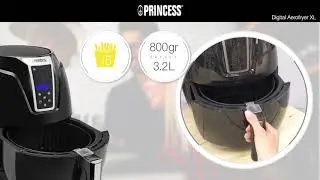 Freidora Princess 182021 Digital Aerofryer XL &ndash; F&aacute;cil de limpiar &ndash; Capacidad: 3,2 litros