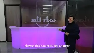 Milrisas LED Bar Counter Demo | Straight & Corner Modular Bar Setup