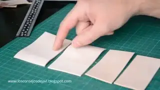 COMO HACER UN TARJETERO EN CUERO