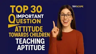 Attitude towards children MCQ ! Teaching Aptitude pyq ! Rie cee bed | ugc net