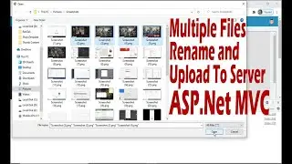 How to Multiple Files Rename and Upload to MS SQLServer Asp.net C#