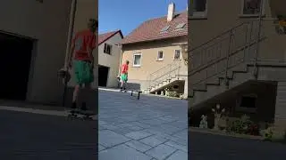 Kickflip frontboard shove out / Fakie bigspin boardslide shove out
