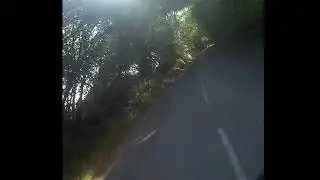Dangerous cyclist pass by horse box