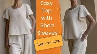 Easy Top with Short Sleeves &ndash; DIY Sewing Pattern Tutorial