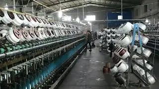 Fiberglass yarn production process