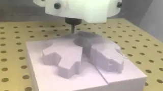 CNC Machine - 3D milling foam blocks
