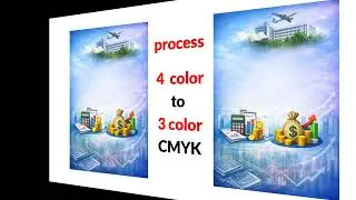 4 color image to 3 color for Printing Press