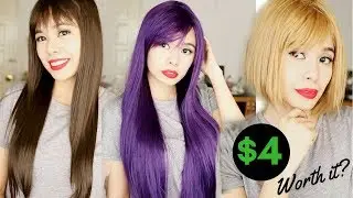 Trying on $4 Cheap Wigs - Honest Review + How I Style It- Beautyklove