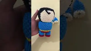 S&uacute;per man en origami 3D #origami3d #origami #arte #manualidades #superman #heroes #marvel