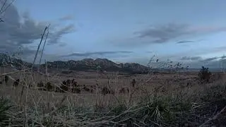 Sunrise Time Lapse of the Flatirons in Boulder, CO