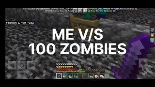 ME V/S ZOMBIES 🧟&zwj;♀️ #minecraft #pve #minecraftplays #minecraftsurvival #minecraftvideos