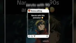 Naruto 💥with 90s 💀animation 😳 #music #nostalgia #anime