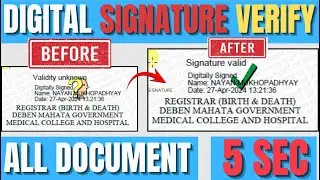 Digital Signature Validation in Adobe Reader I Digital Signature Verification Kaise Kare