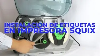 Instalación de etiquetas en impresora Squix CAB