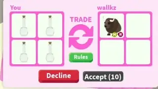 TRADING TRANSLUCENT TEA POTIONS FOR 24 HOURS!!
