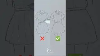 How to draw clothing folds 1 | Don't make this beginner mistake #howtodraw #animetutorial #clothes