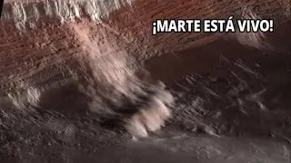 Avalancha de hielo y polvo en Marte capturada por el Orbitador de reconocimiento de la NASA&iexcl;