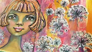 ❤️ Mixed Media Journal Page & VIDEO HOP for #ArtsySecondSunday &ndash; Theme: Dandelions