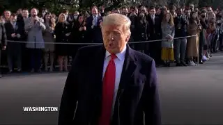 Trump: Wants 'no violence' as impeachment nears
