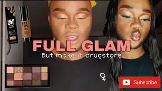 FULL GLAM DRUGSTORE MAKEUP TUTORIAL || AFFORDABLE || BOGA || SOUTH AFRICAN QUEER YOUTUBER
