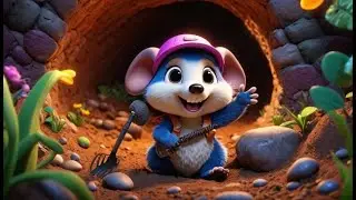 Molly Mole Digs a Tunnel | Fun Digging Song for Kids | Nursery Rhymes in English
