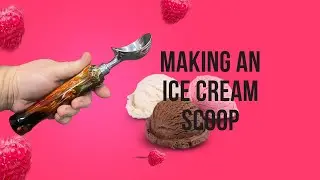 Making an Ice Cream Scoop,  Woodturning lathe project