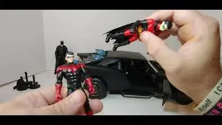 DC Comics Batman Batmobile with 4&rdquo; Batman Figure, Lights and Sounds, The Batman Movie Collectible