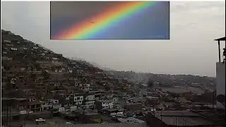 Hoy dos arcoiris aca en carabayllo 