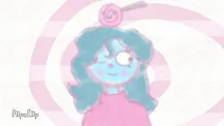 Alien girl thing animation that looks kind of like a  speedpaint