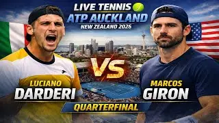 Luciano Darderi Vs Marcos Giron 🎾LIVE TENNIS ATP Auckland New Zealand 2026 Quarterfinal