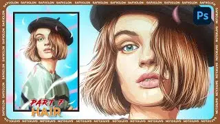 [ Photoshop Tutorial ] Vexel Art Style Editing in Photoshop [ PART 7 - HAIR ]