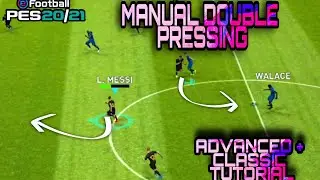How to use Manual Defending Pes Mobile 2021 &bull; Unique double Pressing 🤔&bull;