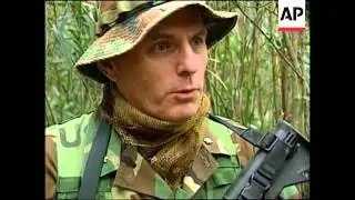 US troops on jungle warfare training mission