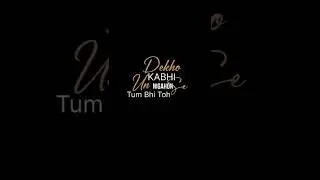 Fakar Teri marzi ko ham dekhte hai...🤗❤| black screen lyics status #blackscreenlyrics #lyicist