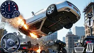 Real Extreme Derby Car Driving 3D - Crash Time 2 Beam Racing Simulator - PC GamePlay